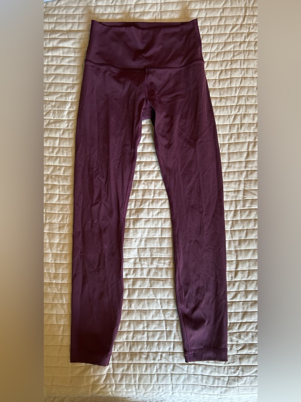Lululemon High-Waist Wine Purple Leggings